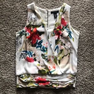 Floral blouse tank